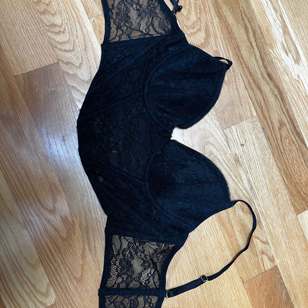 Dynamite Black Lace Underwire corset top